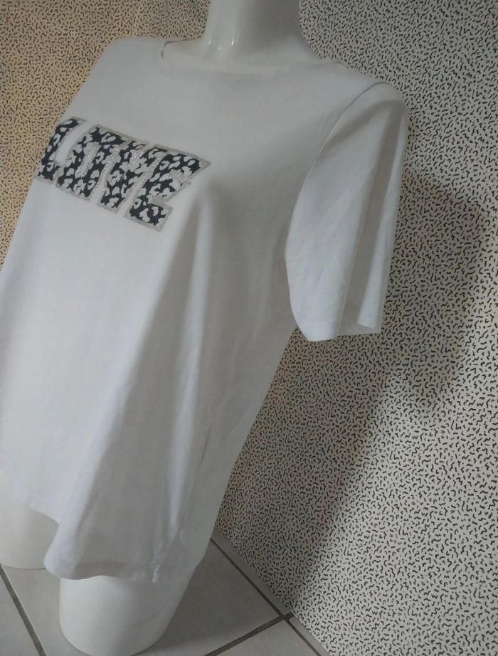 T-shirt blanc Camaïeu "LOVE" - photo numéro 7