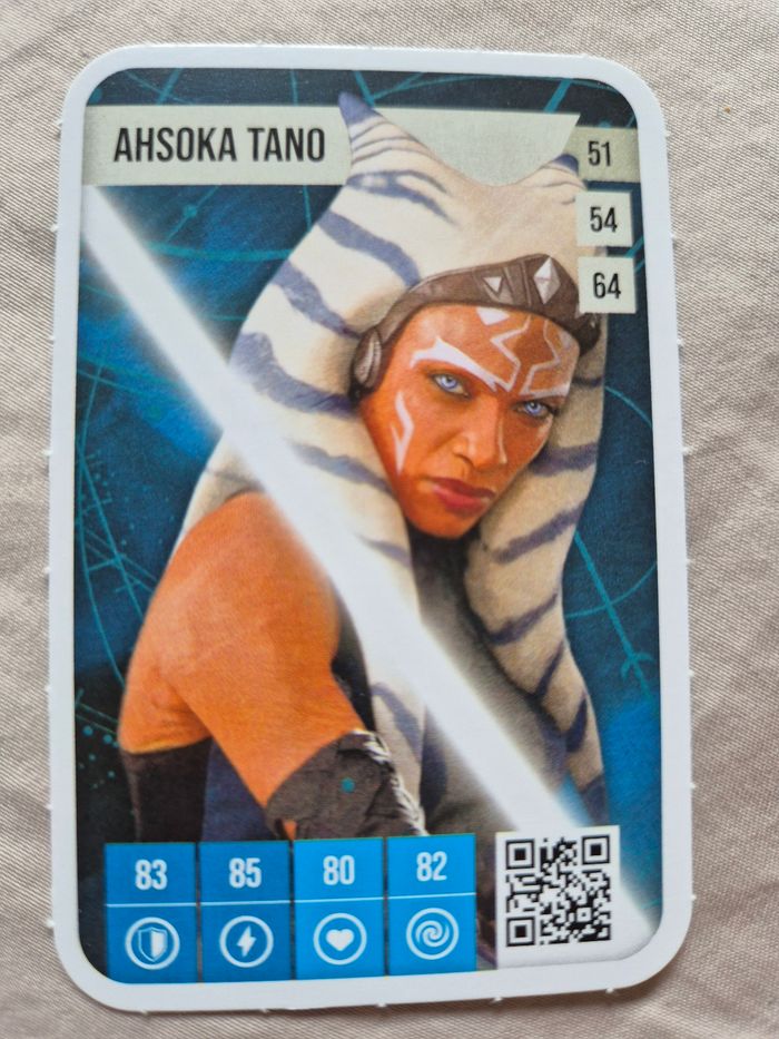 Carte Star Wars Auchan 2025 n° 51 Ahsoka Tano