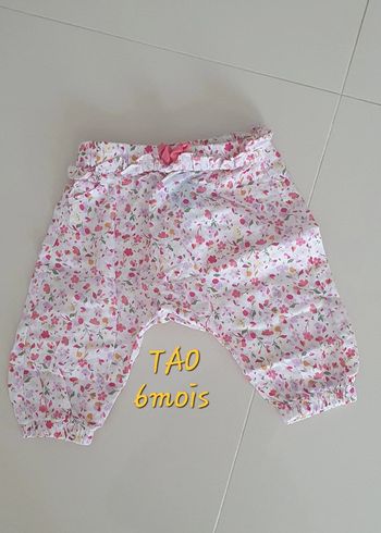Pantalon été fille 6 mois