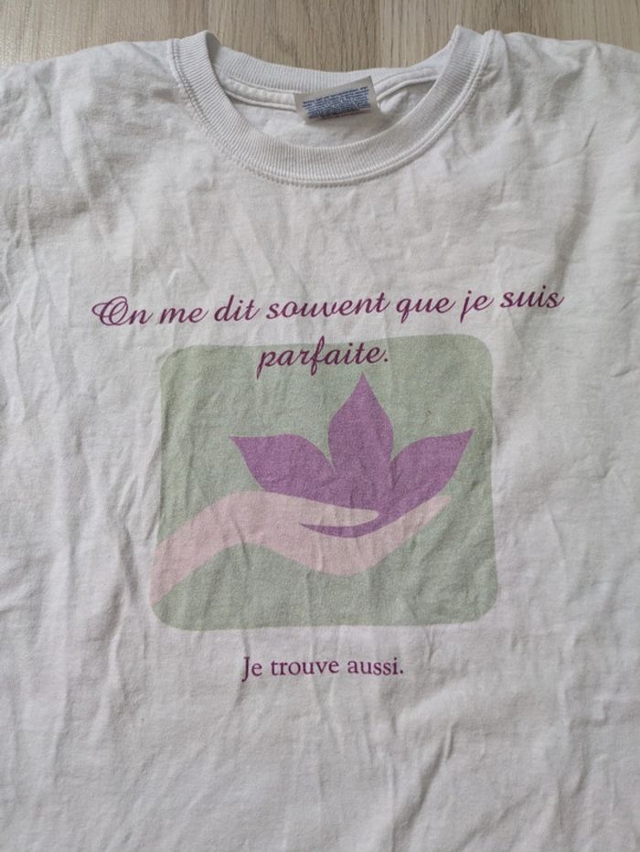 T-shirt femme parfaite humoristique - photo numéro 2