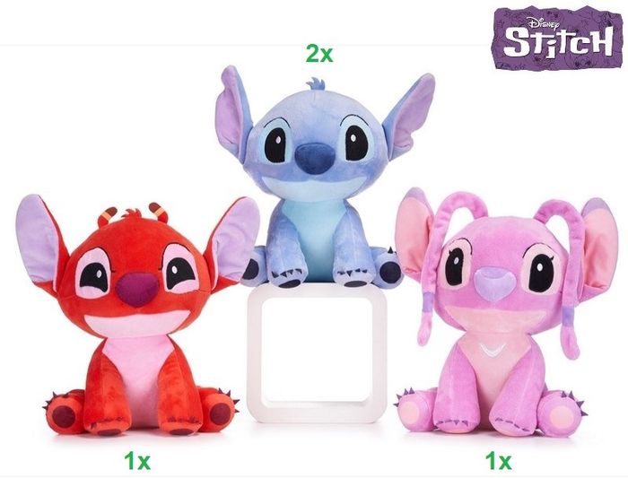 lot Disney Lilo & Stitch Snuggletime Peluche 3 assortis 23cm - photo numéro 4