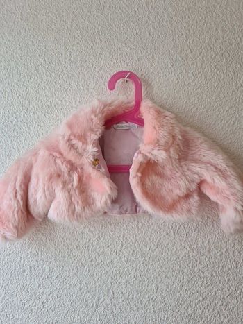 gilet fourrure rose monna rosa
