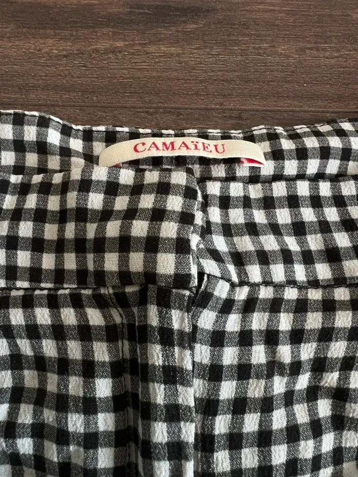 Short vichy noir et blanc - photo numéro 3