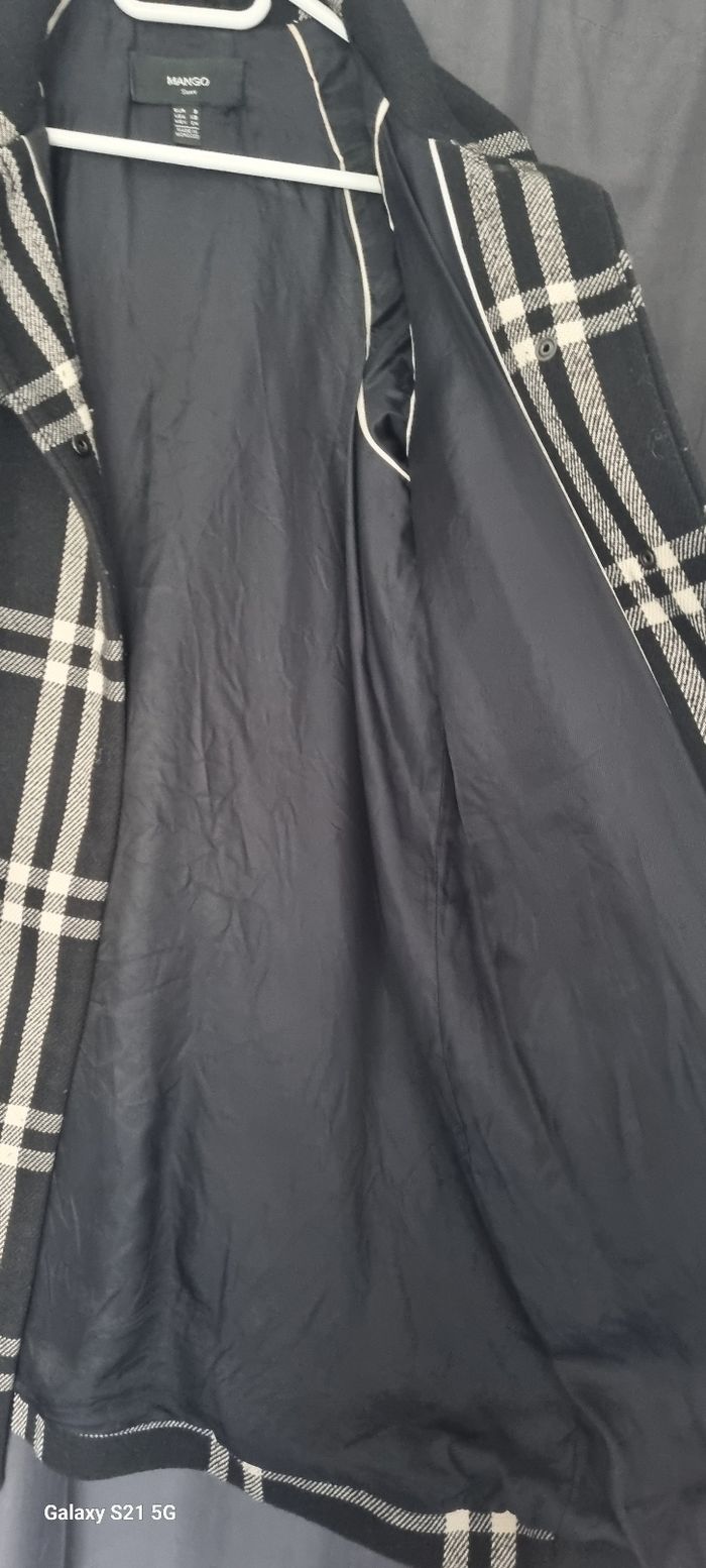 Manteau à carreaux mango - photo numéro 5