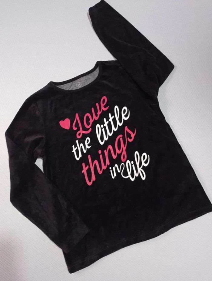 Sweat velours 9/10 ans