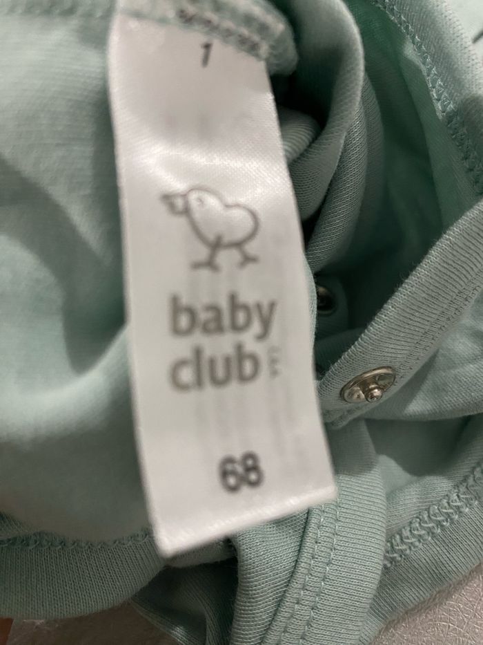 Lot 2 body vert/turquoise 68 cm > 6 mois Baby Club mixte - photo numéro 3