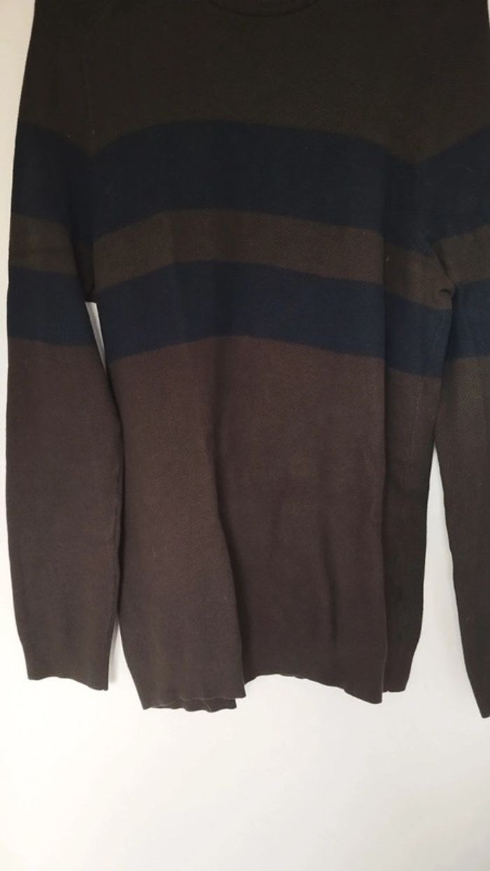 Pull homme jules taille xl vert et bleu marine - photo numéro 3