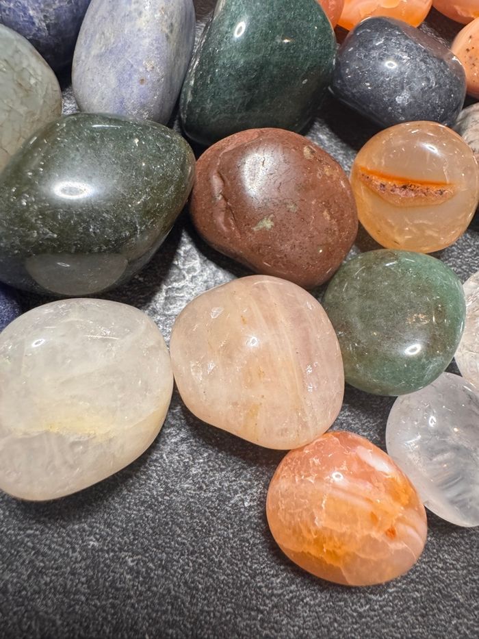 Lot de 220 g de Pierres Naturelles Polies – Parfait pour la lithothérapie ou la décoration - photo numéro 4