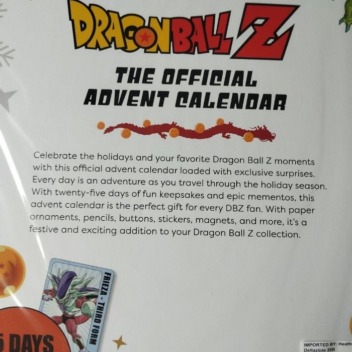 Dragon Ball Z : Calendrier officiel de l'avent - photo numéro 4