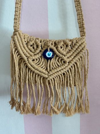 Sac macramé œil Grec