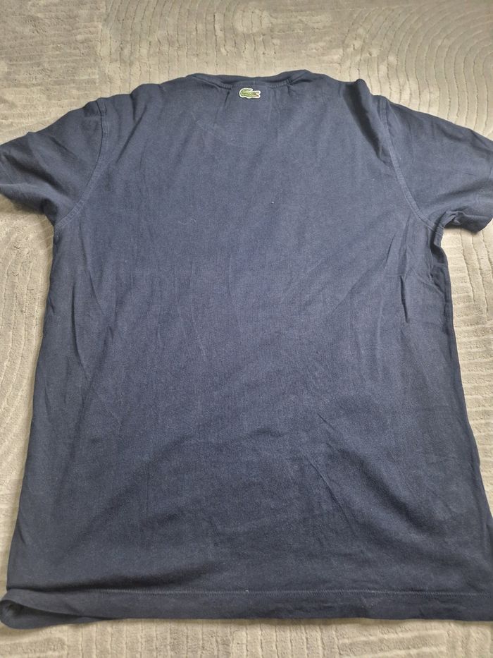 T-shirt Lacoste bleu marine - photo numéro 3