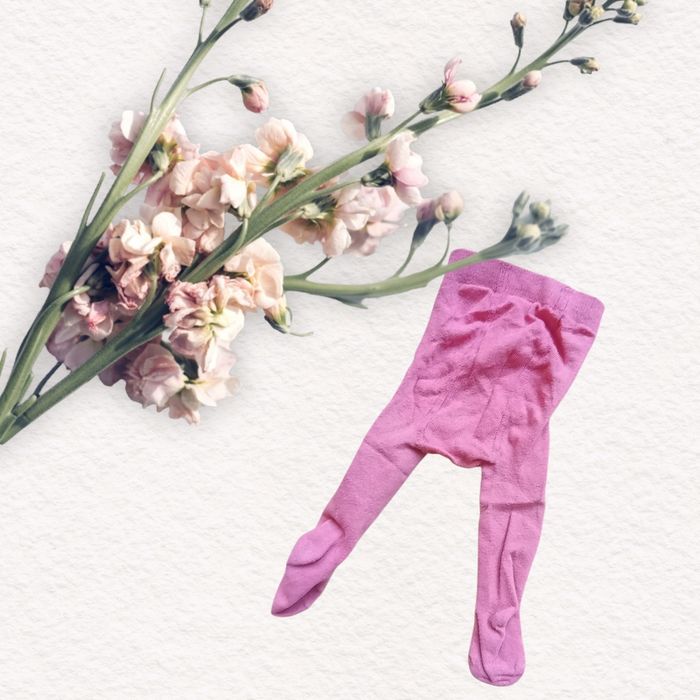 Collants roses pour bébé fille taille 6 mois - photo numéro 2