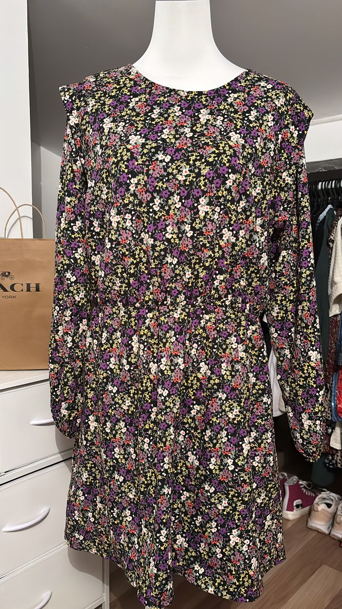 Robe fluide à fleurs évasée Promod T42