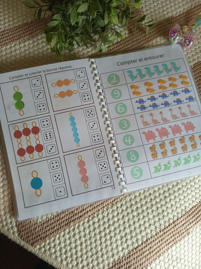 Cahier d'activités maths effaçable avec scratch - photo numéro 5