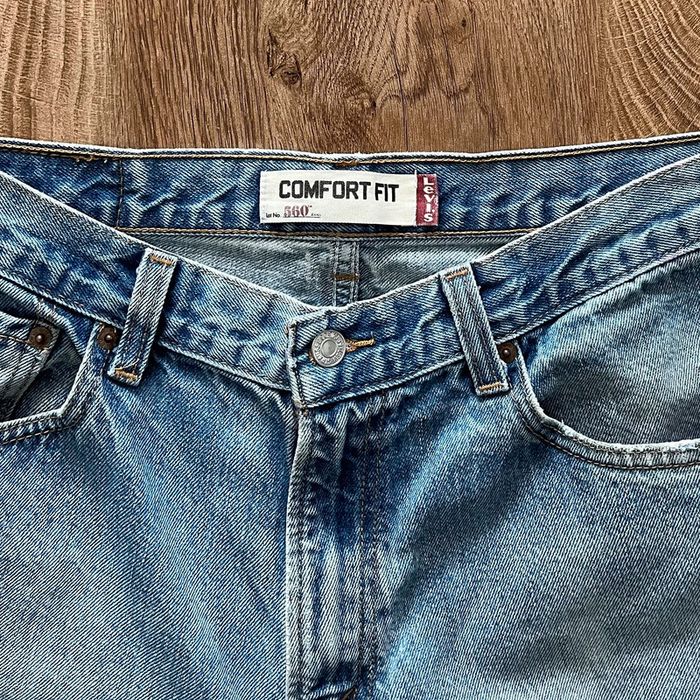Jean/pantalon bleu clair Levi's 560 pour homme, taille : W 34 (44 taille française) - photo numéro 7