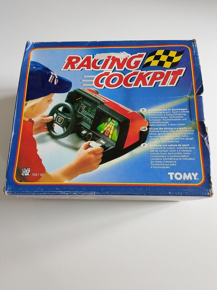 Racing cockpit tomy en boite fonctionne