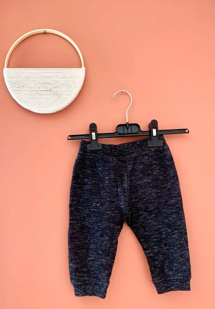 🖤 Pantalon/jogging noir Pat & Ripaton – 9 mois - photo numéro 3