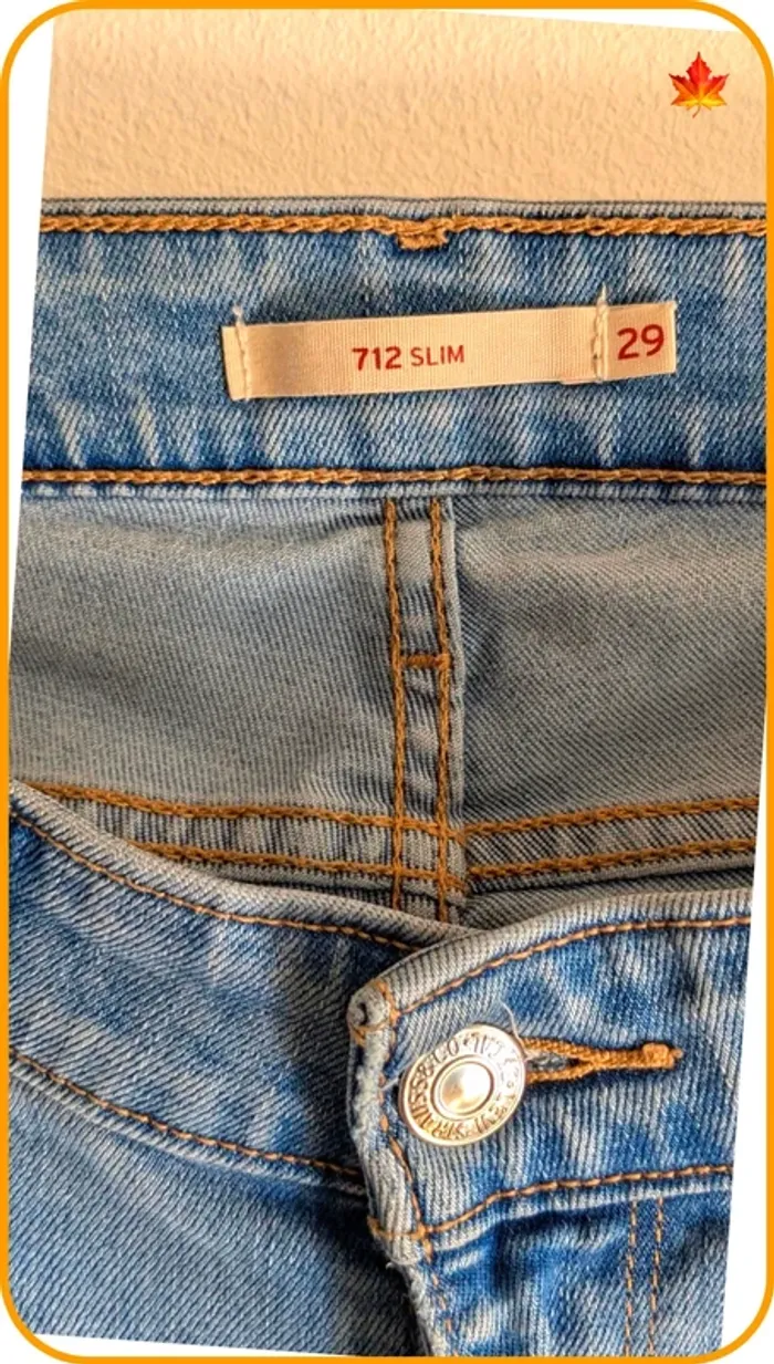 Jeans slim Levi's 712 femme 38 - photo numéro 5
