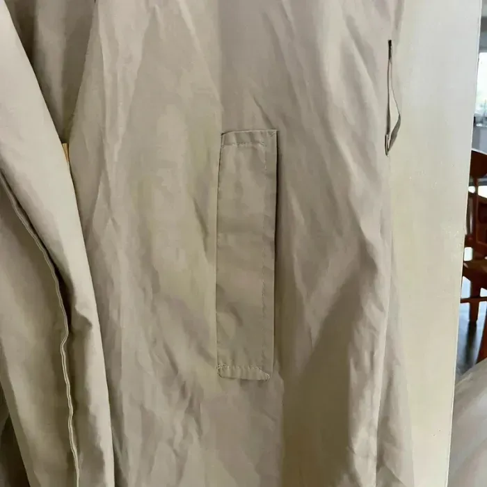 Veste trench beige La City T38-40 coupe droite fluide, col à revers, mi-saison léger V038 - photo numéro 7