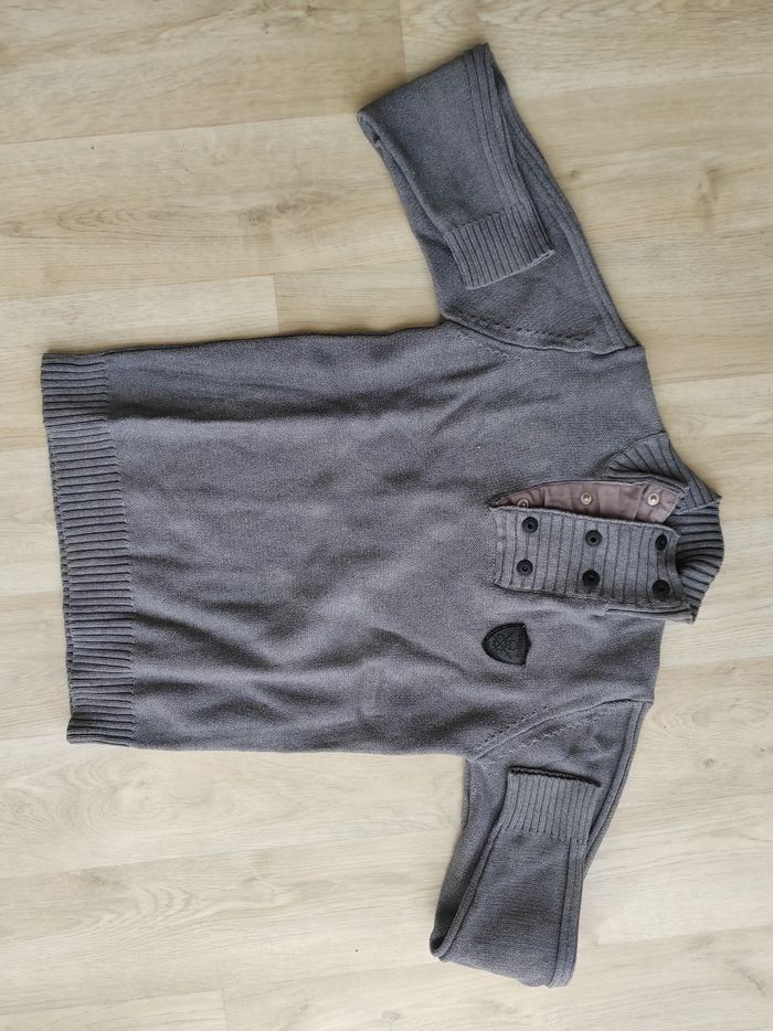 Pull gris garçon