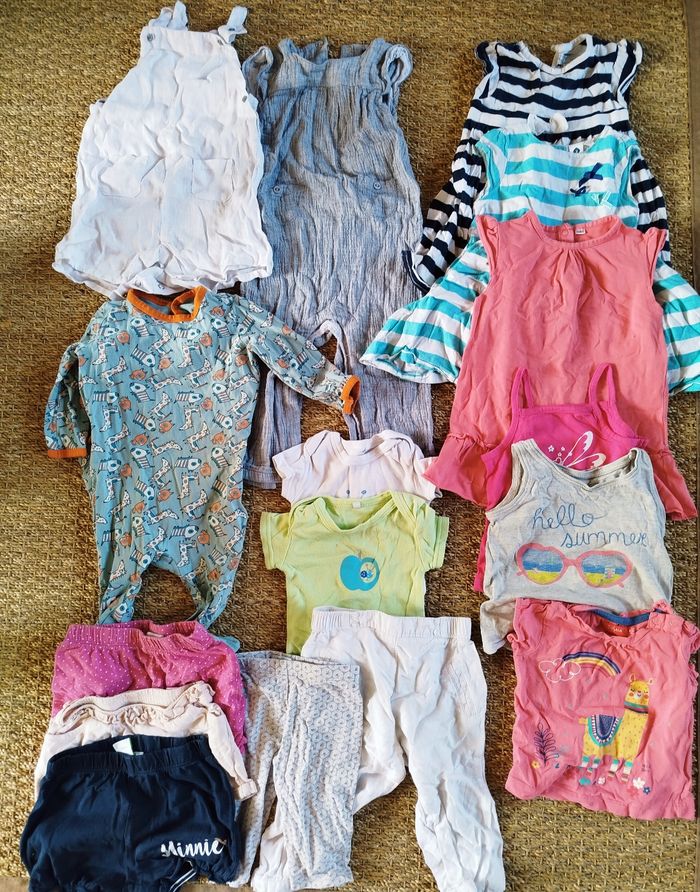 Lot printemps été fille 18 mois