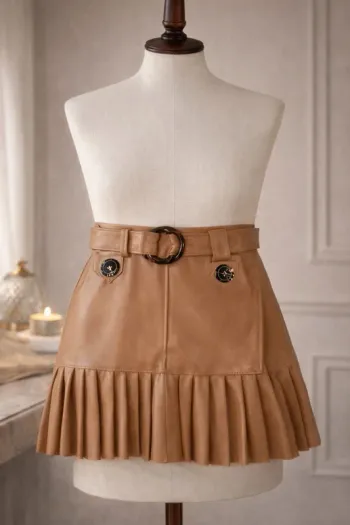 jupe simili cuir taille 6/8ans