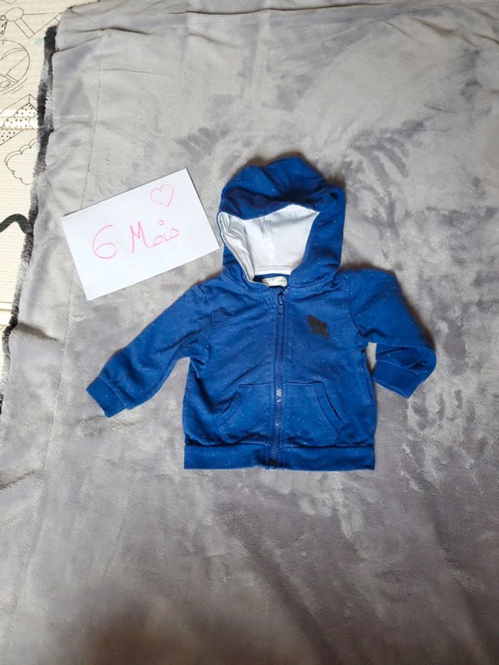 Gilet zippé 6 mois