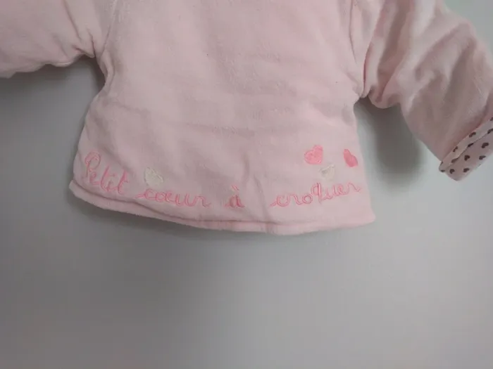 Veste rose douce Petit Kimbaloo 1 mois - photo numéro 3