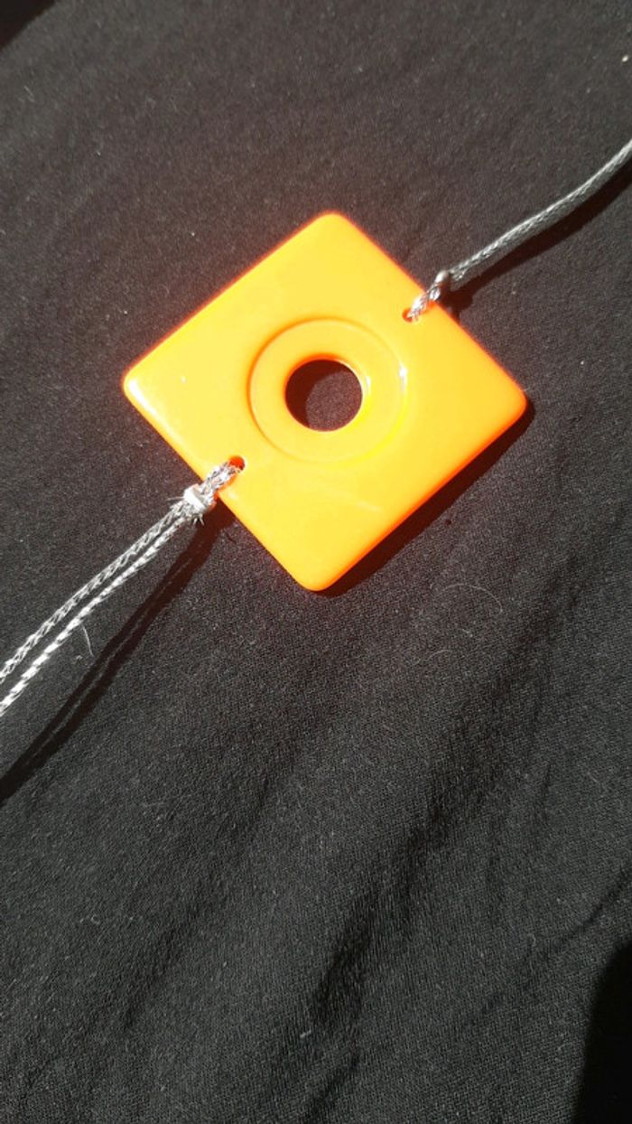 Sautoir fil argenté fantaisie - photo numéro 4