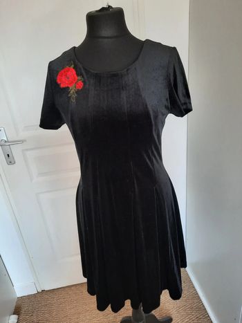 Robe de soirée en velours noir