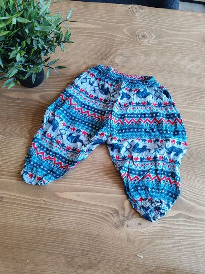 Sarouel motif éléphant 9 mois 🌸