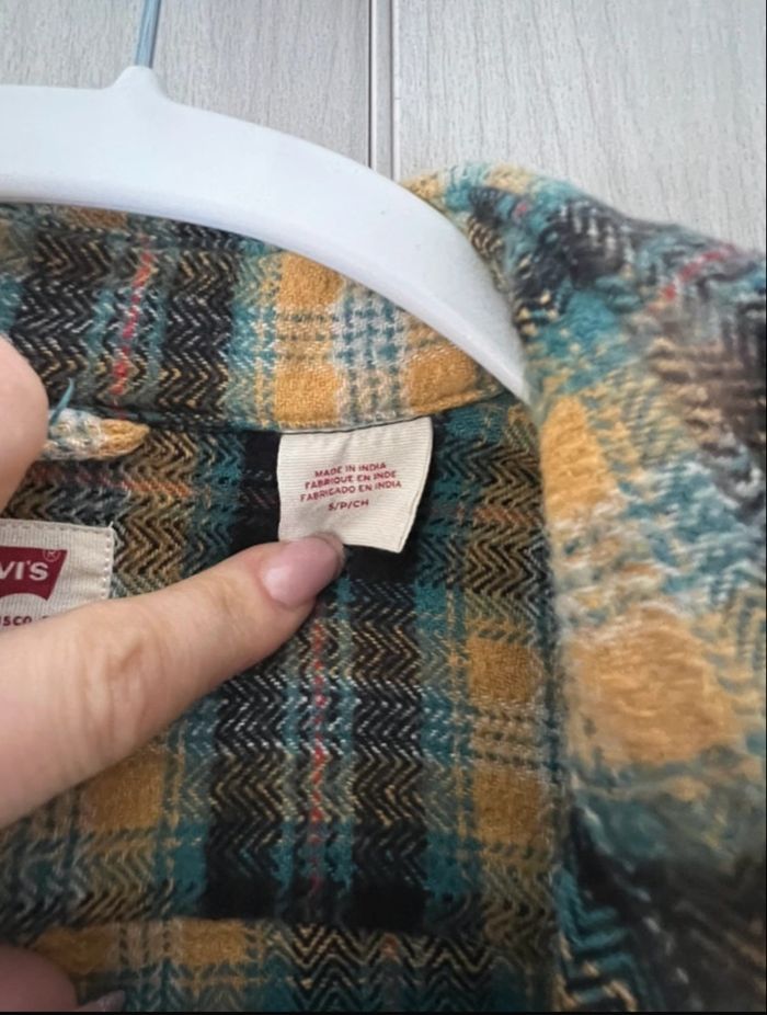 Chemise à carreaux jaune, Relaxed, Levi’s - photo numéro 5