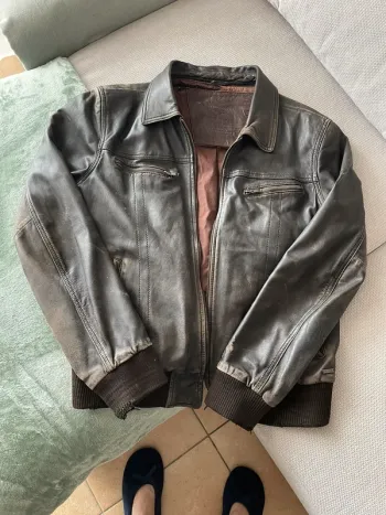 Blouson cuir Teddy Smith XL