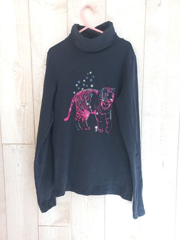 Tee-shirt manches longues col roulé 14 ans