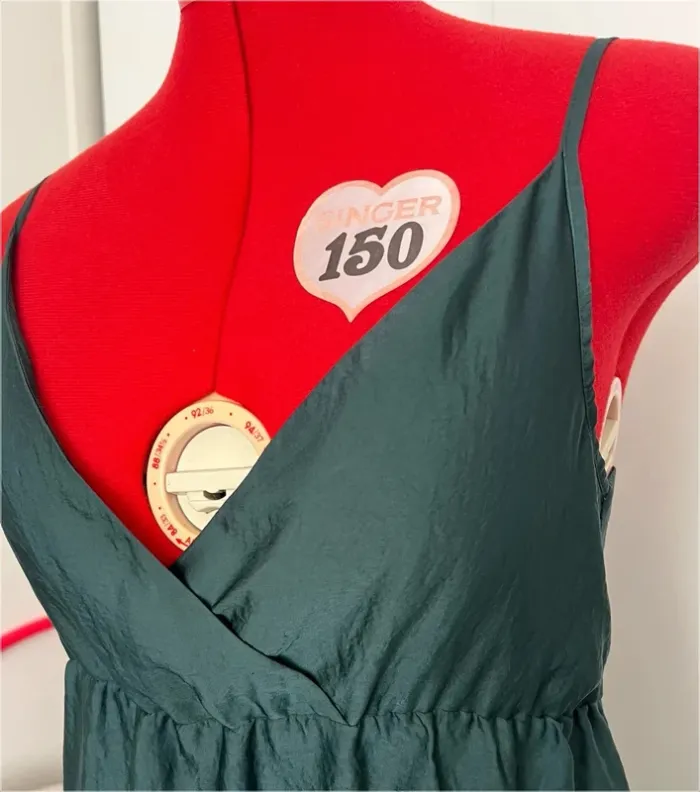 Robe longue vert foncé Nafnaf - photo numéro 2