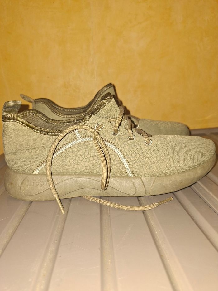 Chaussures de Sport/Ville "Hipps" - Maille Respirante - Taille 38 - Confortables (Kaki - photo numéro 4