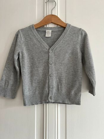 Gilet gris H&M 9-12 mois
