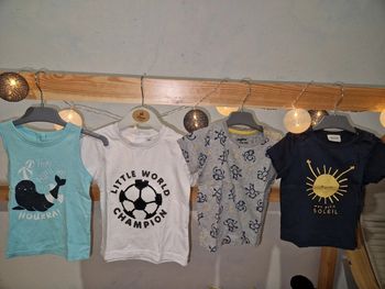Lots Tee-shirt manches courtes 12 mois