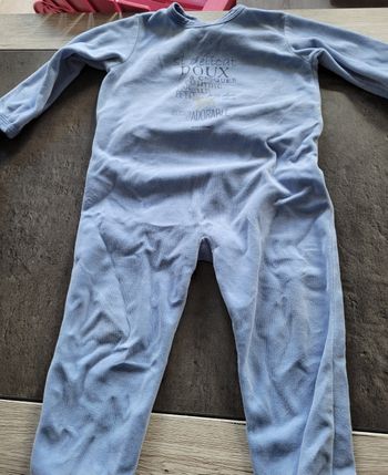 Pyjama velours petit bateau 24 mois