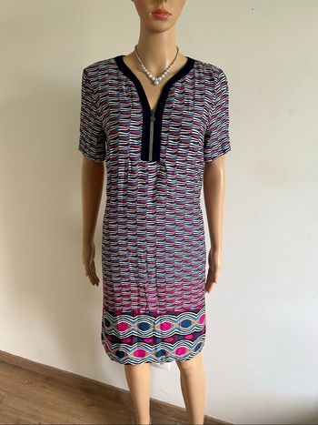 Robe imprimée à manches courtes Christine Laure taille 1 jamais portée