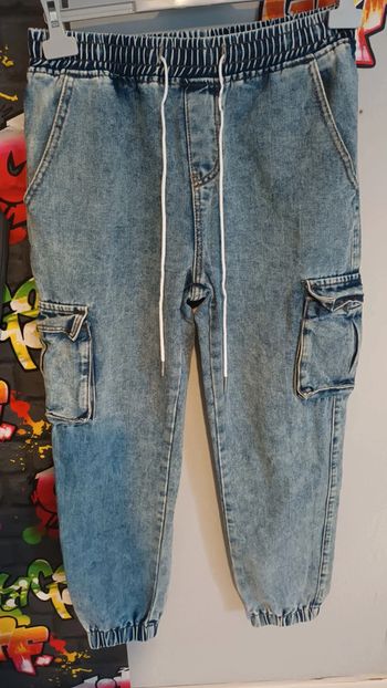 Cargo bleu en jean