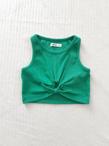 Crop top vert Gémo 4 ans