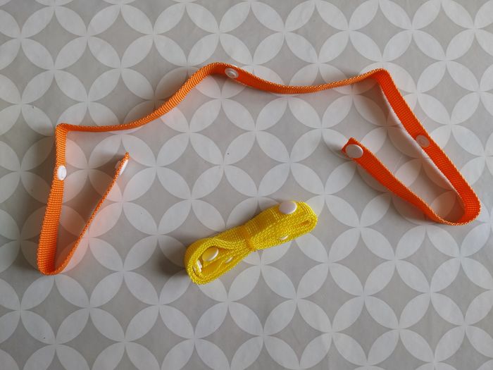 Lot de 2 sangles anti-chute pour tétines ou jouets bébé – neuves. - photo numéro 3