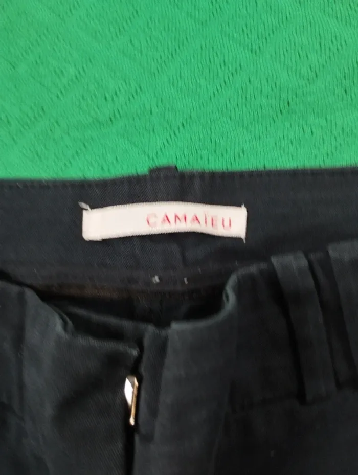 Pantalon chino Bleu marine camaïeu 36 - photo numéro 5
