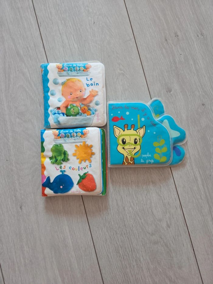 Lot 3 livres de bain plage bébé