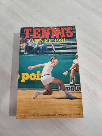 Livre Tennis année 1981 guide annuel de la fédération française de tennis