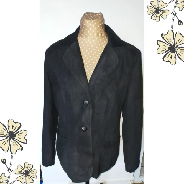 Veste noire vintage femme, Kim Rogers Signature, taille M, parfait état - photo numéro 2