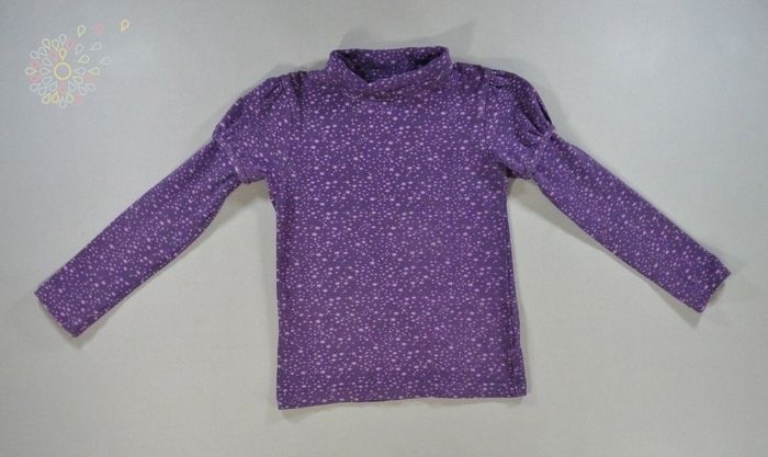 Tee-shirt sous-pull jersey violet étoiles Du Pareil Au Même 4 ans 102 cm fille