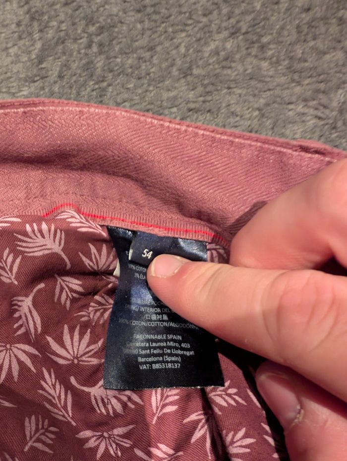 Schort rouge Façonnable taille 52 - photo numéro 5