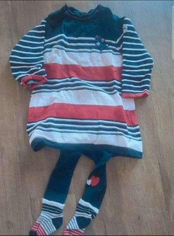 Robe + collant 6 mois neuf
